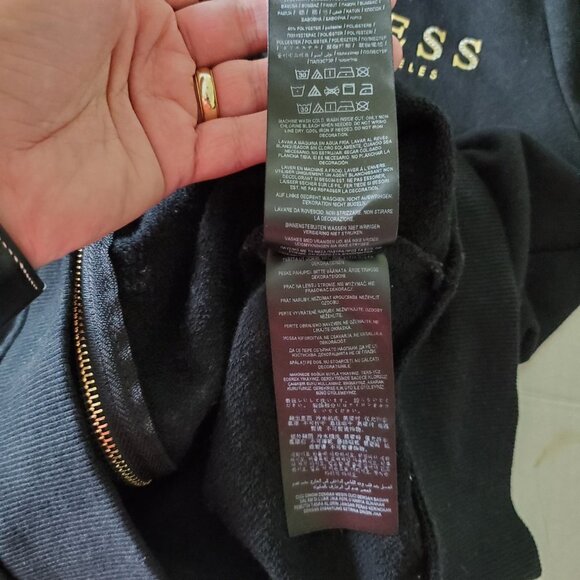 Retro Guess Los Angeles Zip Up Hoodie Sweatshirt with Gold Lettering - Picture 11 of 13